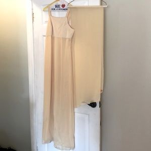 Light yellow long gown